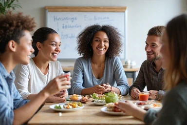Group of people participating in a nutrition workshop